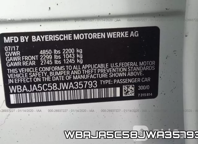 WBAJA5C58JWA35793_9.webp