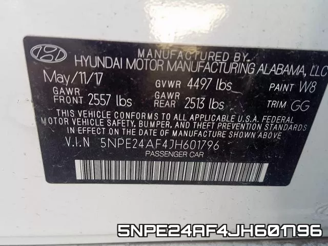 5NPE24AF4JH601796