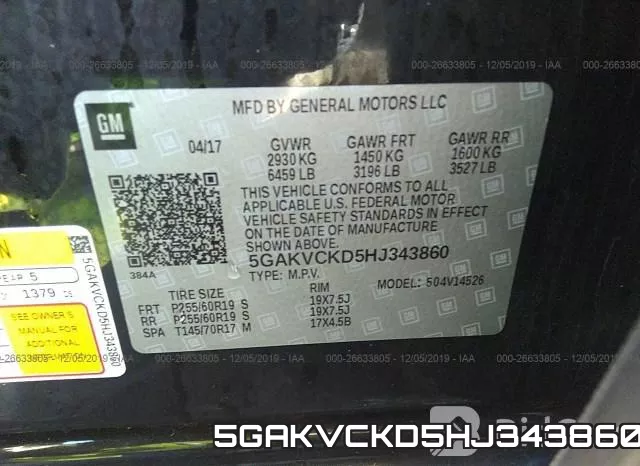 5GAKVCKD5HJ343860