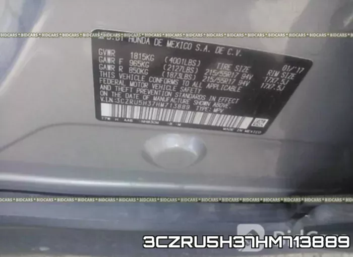 3CZRU5H37HM713889