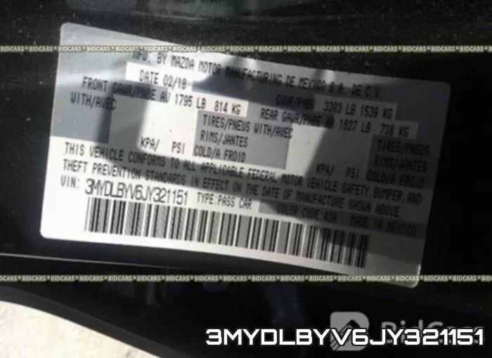 3MYDLBYV6JY321151