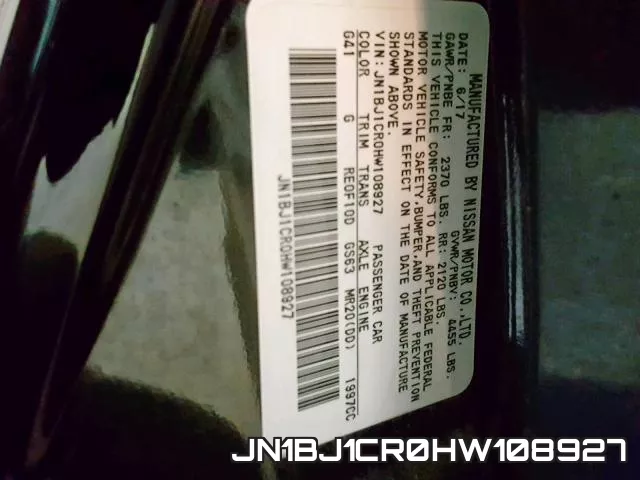 JN1BJ1CR0HW108927