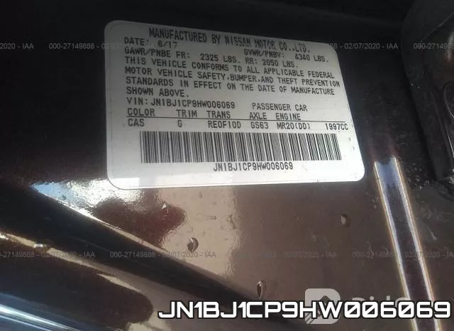 JN1BJ1CP9HW006069