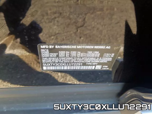 5UXTY3C0XLLU72291
