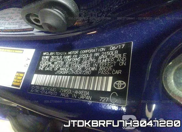 JTDKBRFU7H3047280