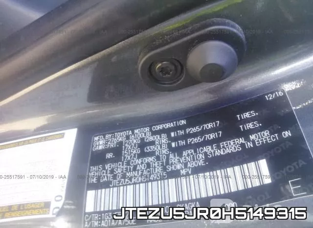 JTEZU5JR0H5149315