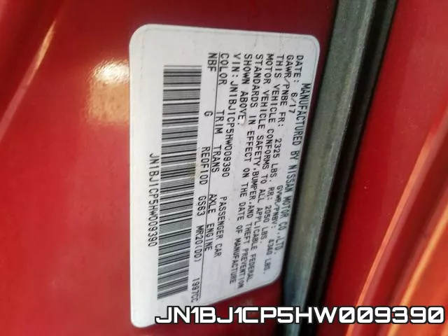 JN1BJ1CP5HW009390