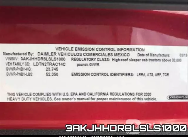 3AKJHHDR8LSLS1000