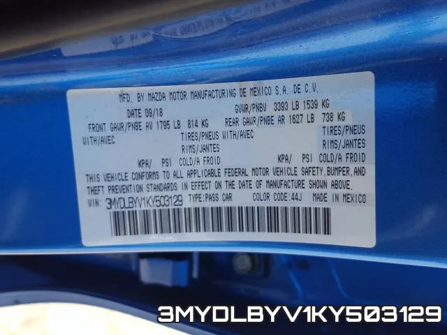 3MYDLBYV1KY503129