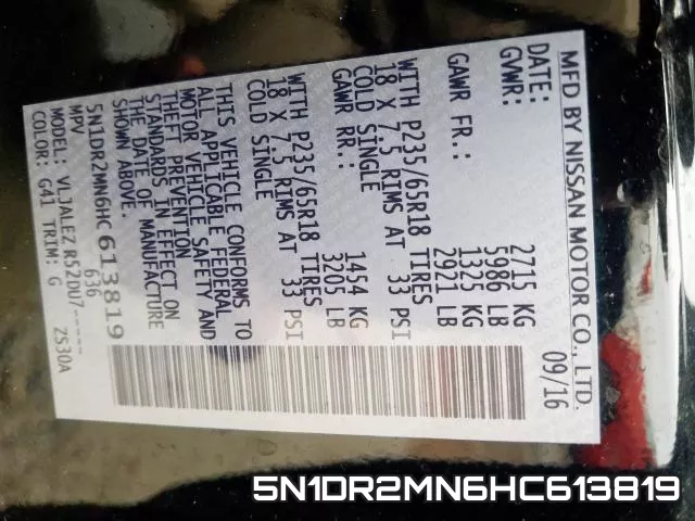 5N1DR2MN6HC613819