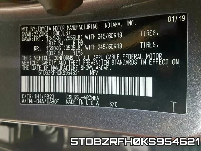 5TDBZRFH0KS954621