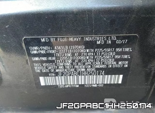 JF2GPABC1HH250174