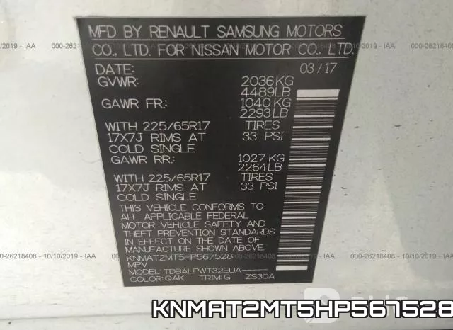 KNMAT2MT5HP567528