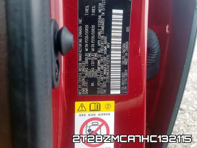 2T2BZMCA7HC132115