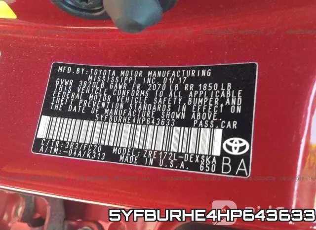5YFBURHE4HP643633