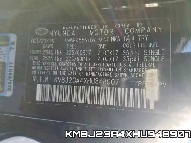 KM8J23A4XHU348907