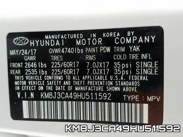 KM8J3CA49HU511592