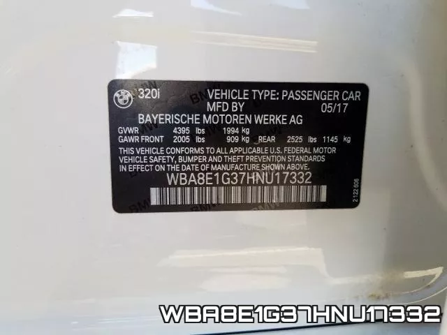 WBA8E1G37HNU17332