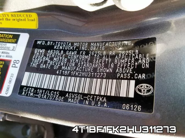 4T1BF1FK2HU311273