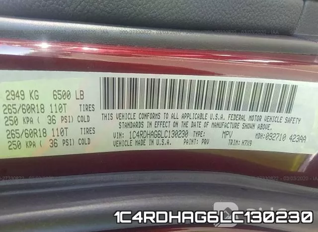 1C4RDHAG6LC130230