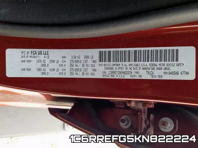 1C6RREFG5KN822224