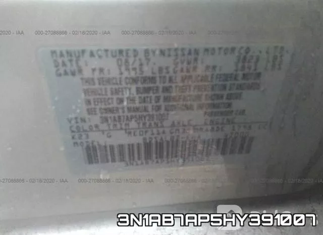 3N1AB7AP5HY391007