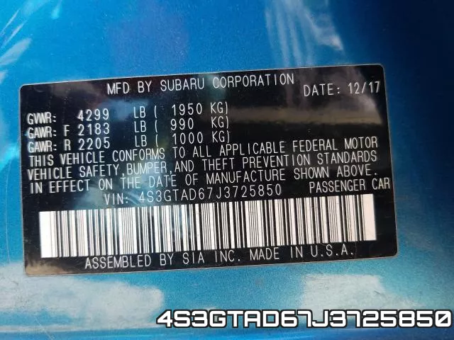 4S3GTAD67J3725850