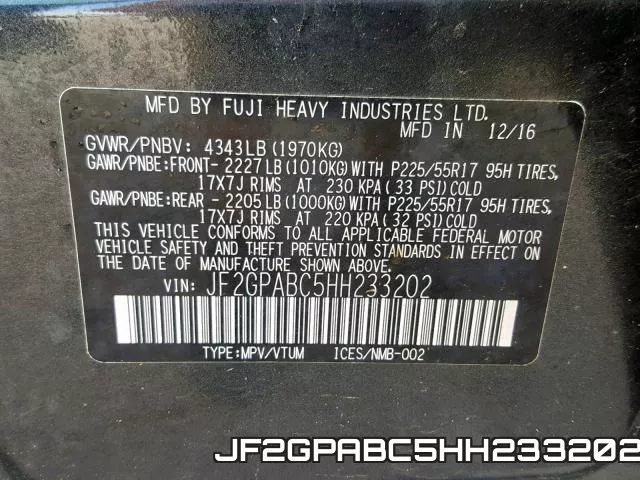 JF2GPABC5HH233202