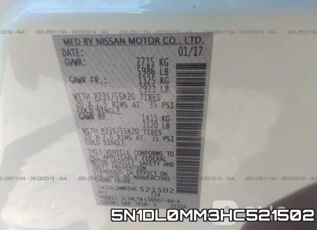 5N1DL0MM3HC521502