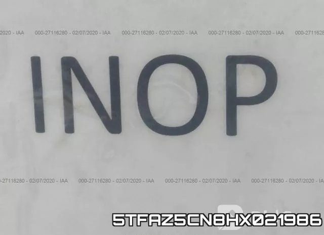 5TFAZ5CN8HX021986