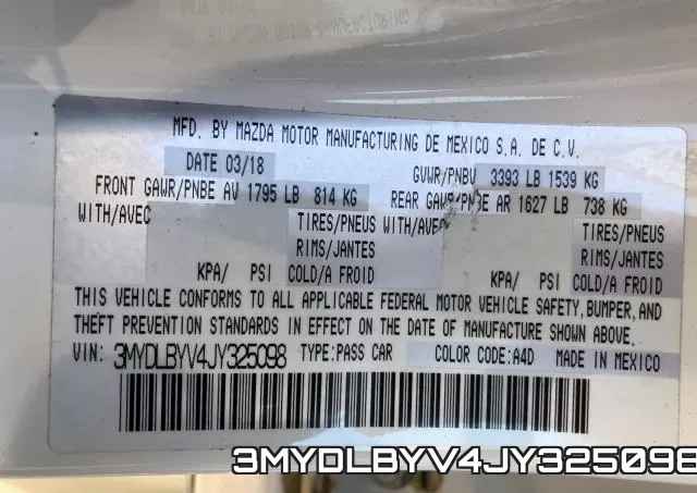 3MYDLBYV4JY325098