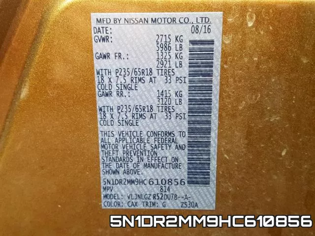 5N1DR2MM9HC610856