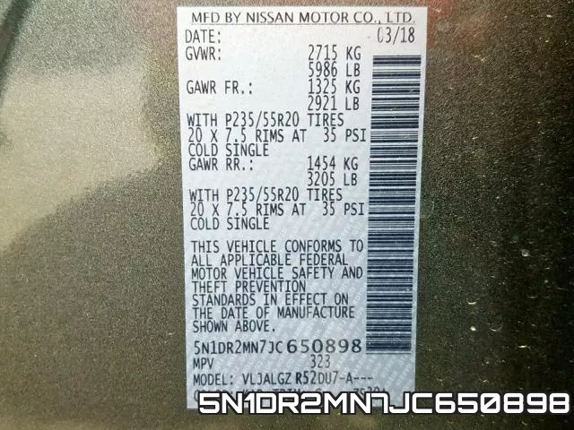 5N1DR2MN7JC650898