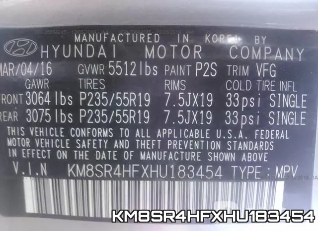 KM8SR4HFXHU183454