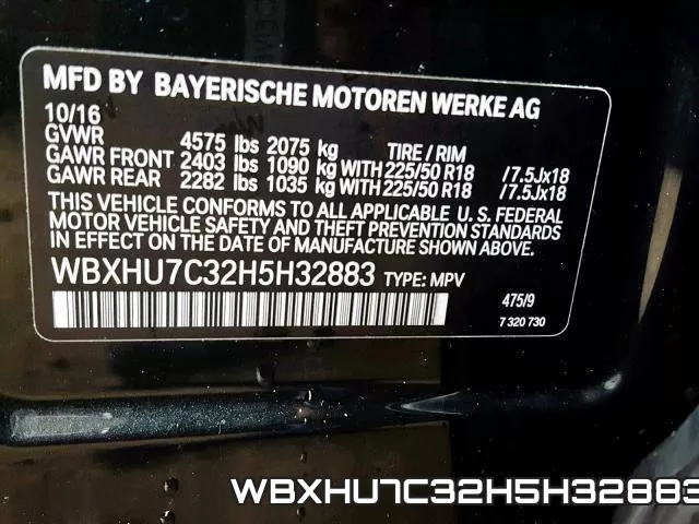 WBXHU7C32H5H32883
