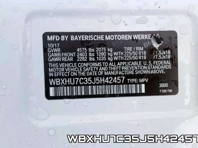 WBXHU7C35J5H42457