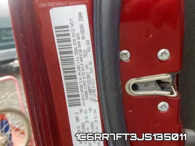 1C6RR7FT3JS135011