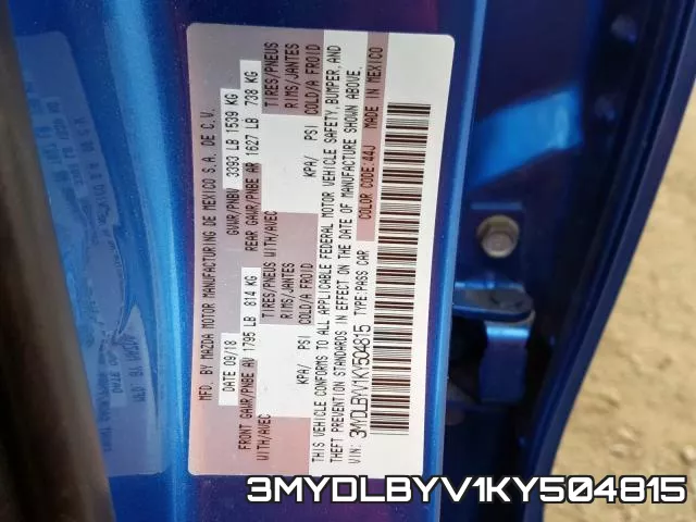 3MYDLBYV1KY504815