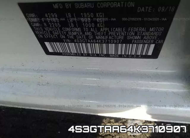 4S3GTAA64K3710907