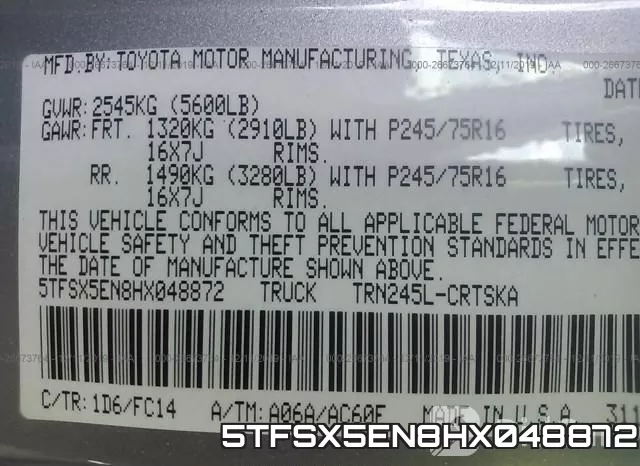5TFSX5EN8HX048872