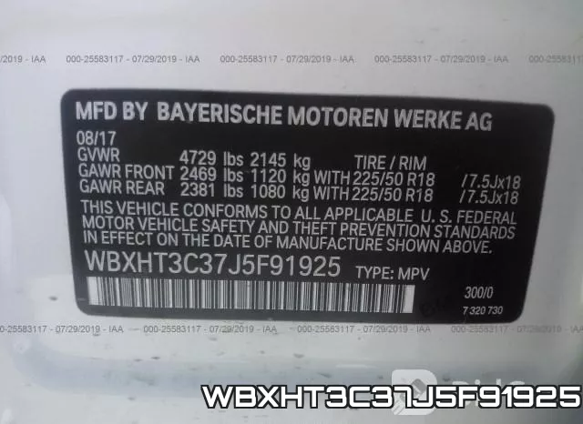 WBXHT3C37J5F91925