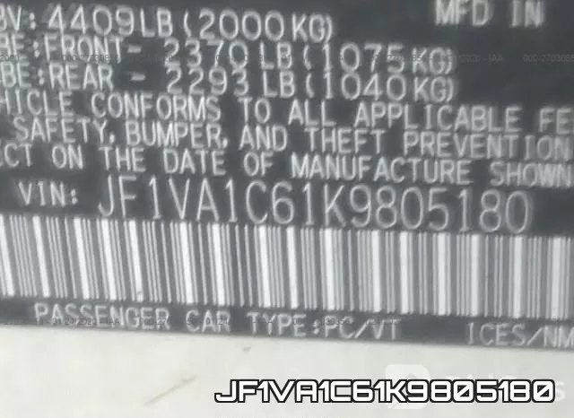JF1VA1C61K9805180