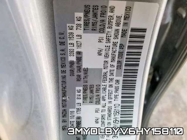 3MYDLBYV6HY158110