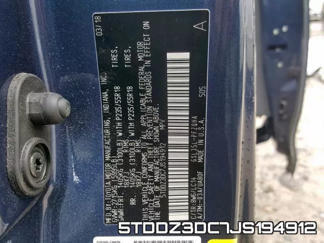 5TDDZ3DC7JS194912