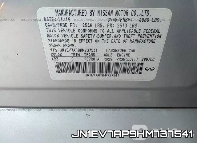 JN1EV7AP9HM737541