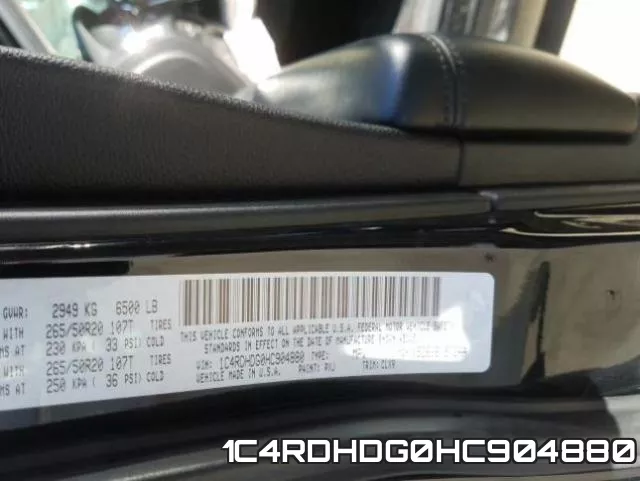 1C4RDHDG0HC904880