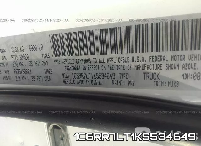 1C6RR7LT1KS534649