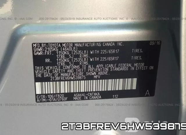 2T3BFREV6HW539875