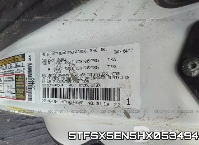 5TFSX5EN5HX053494