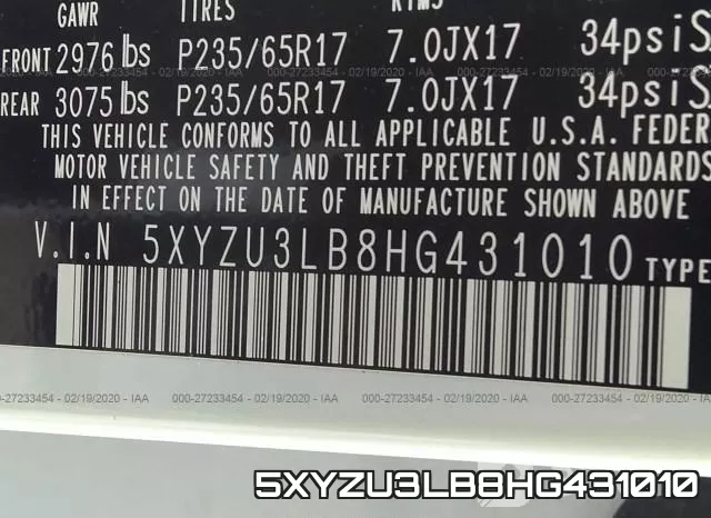 5XYZU3LB8HG431010_9.webp